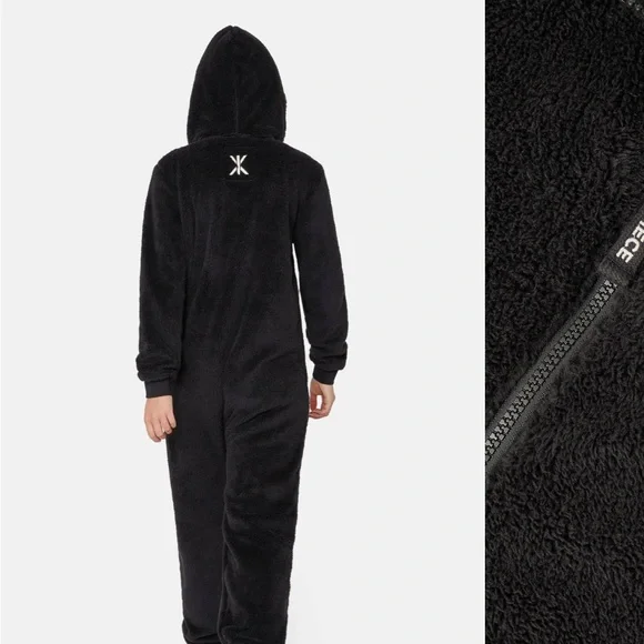 ONEPIECE Black Hooded Onesie - new puppy jumpsuit - small. BRAND NEW WITH TAGS - Picture 10 of 10